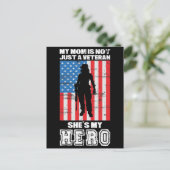 私の母は単なる退役軍人ではない私のヒーロー ポストカード (スタンド正面)