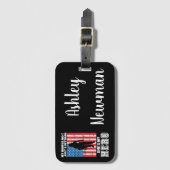 私の母は単なる退役軍人ではない私のヒーロー ラゲッジタグ (正面縦)