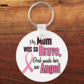 私の母は天使の乳がん キーホルダー (正面)