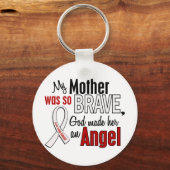 私の母は天使の肺がん キーホルダー (正面)