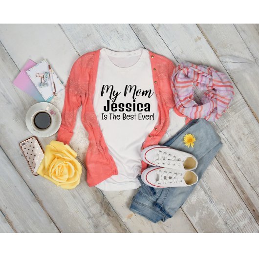 私の母は常最高のにTシパーソナライズされたャツだ Tシャツ