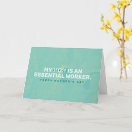 私の母は必需品労働者です カード
