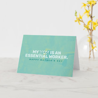 私の母は必需品労働者です カード
