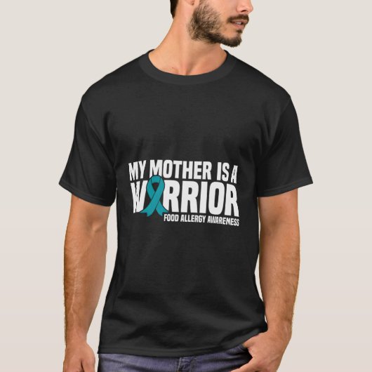 私の母は戦士アレルギー認識度 Tシャツ (正面)