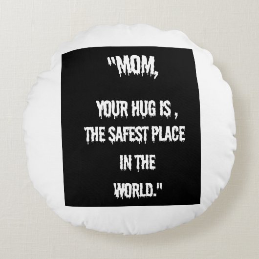 私の母は最高の ラウンドクッション (正面)