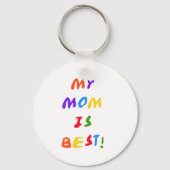 私の母は最高のTシャツとプレゼント キーホルダー (正面)