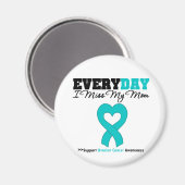 私の母は毎日恋しく思卵巣癌 マグネット (正面/裏面)