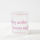 私の母は永遠に私の友人のマグカップ フロストグラスマグカップ (中央)