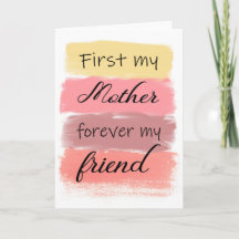 私の母は永遠に私の友人を最初に