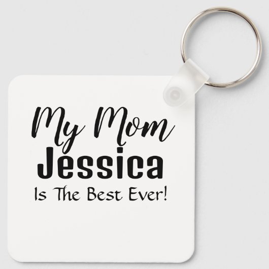 私の母は永遠の母最高の母の日のキーチェイン キーホルダー (裏面)