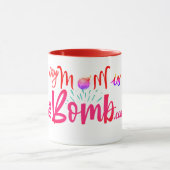 私の母は爆弾コーヒーマグ マグカップ (中央)
