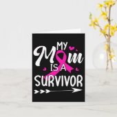 私の母は生存乳癌認識度1 カード (黄色い花)