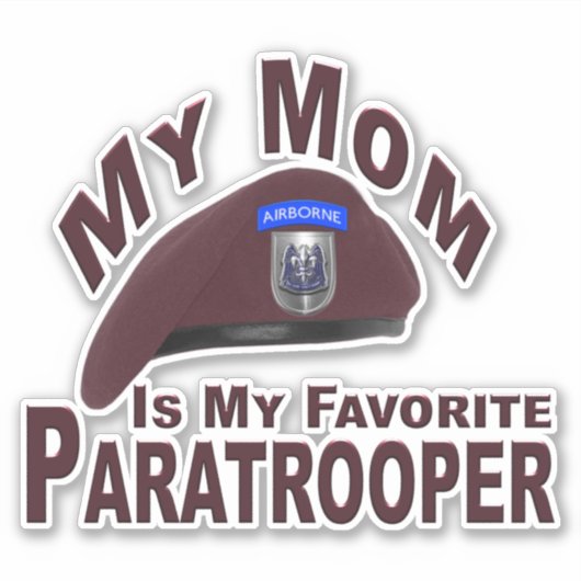 私の母は私のお気に入りの超常者 シール (正面)