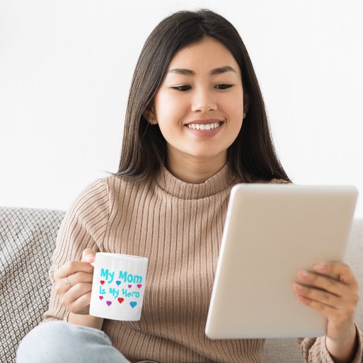 私の母は私のヒーローだ コーヒーマグカップ