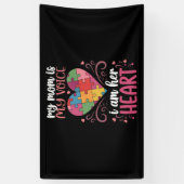 私の母は私の声自閉症の自閉症認識度 横断幕 (縦)