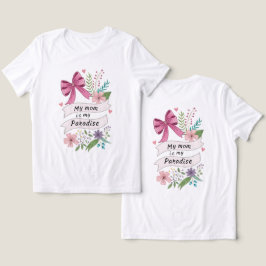 "私の母は私の天国" 心を込めて作られたTシャツ トライブレンドTシャツ