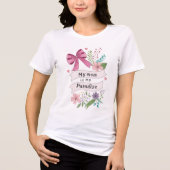 "私の母は私の天国" 心を込めて作られたTシャツ トライブレンドTシャツ (正面)