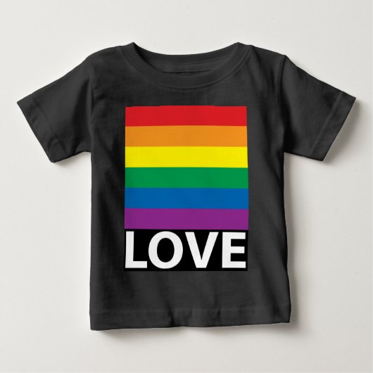 私の母は私を愛している ベビーTシャツ (正面)