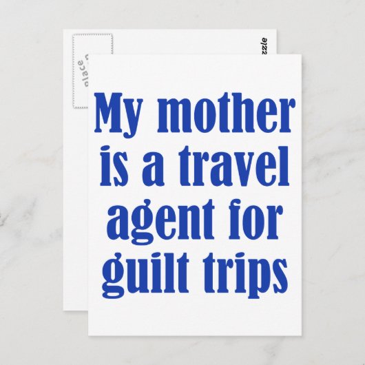 私の母は罪の旅の旅行代理店だ ポストカード (正面/裏面)