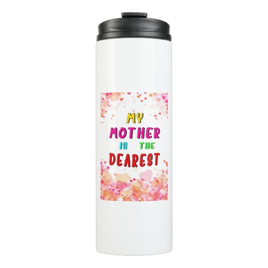 私の母は親愛ハートの幸せな母の日 タンブラー (正面)