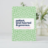 私の母は非情で親切で寛大だ サンキューカード (スタンド正面)