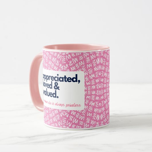 私の母は高価で愛され、評価されている マグカップ (正面左)