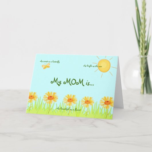 私の母は カード (正面)