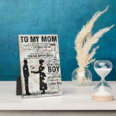 私の母への素敵な引用文、母のプレゼント フォトプラーク (側面)