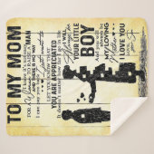 私の母への贈り物最高の、母への贈り物。 シェルパブランケット (正面(横))