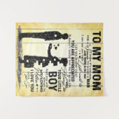 私の母への贈り物最高の、母への贈り物。 タペストリー (正面(横))