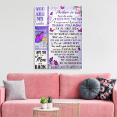 私の母へ – 内 – 法律贈り物，母誕生日贈り物 キャンバスプリント (インサイチュ (リビング))