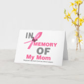 私の母を思い出す乳がん カード (黄色い花)