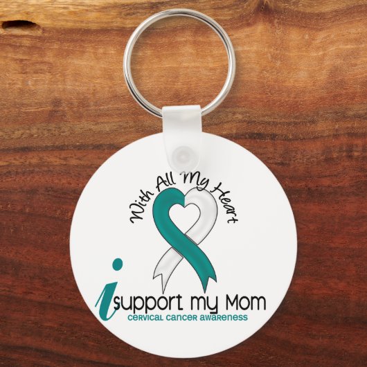 私の母を支える子宮頸がん キーホルダー (正面)