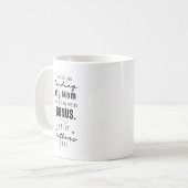 私の母を見て私をAとして取得する君を見る コーヒーマグカップ (正面左)