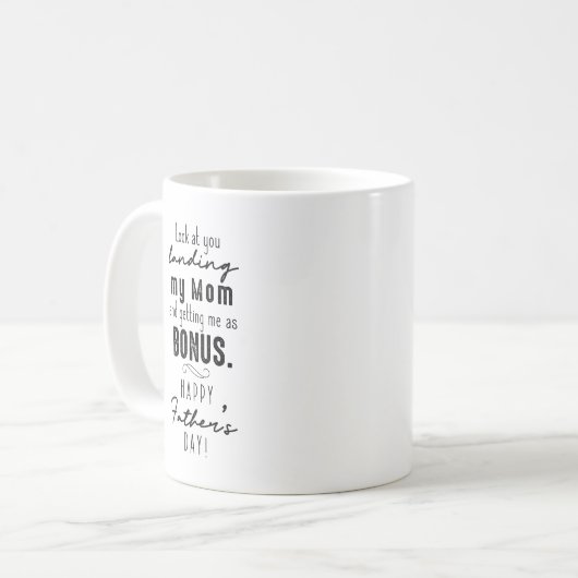 私の母を見て私をAとして取得する君を見る コーヒーマグカップ (正面左)