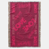 私の母ブランケットを飾って下さい スローブランケット (正面縦)