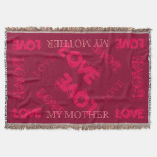 私の母ブランケットを飾って下さい スローブランケット