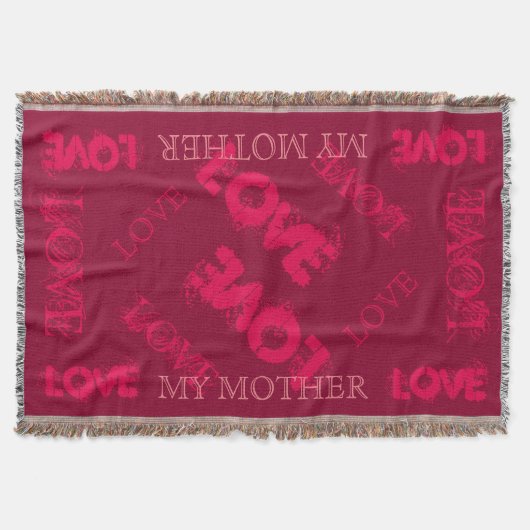 私の母ブランケットを飾って下さい スローブランケット (正面)
