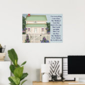 私の母愛 – 母の日 ポスター (ホームオフィス)