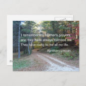 私の母祈りの言葉... ポストカード (正面/裏面)