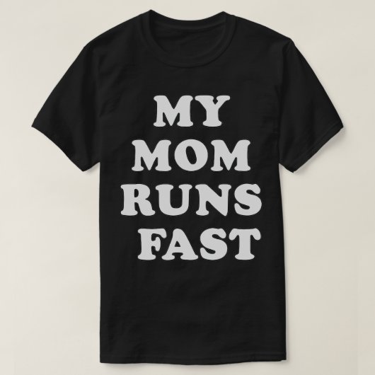 私の母走フル・マラソンランニングの観客 Tシャツ (デザイン正面)