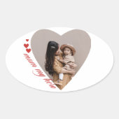 私の母1番 楕円形シール (正面)