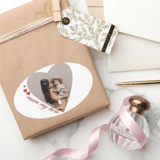 私の母1番 楕円形シール (ギフト)