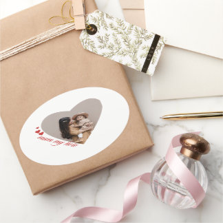 私の母1番 楕円形シール