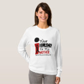 私の母9のためのメラノーマIの衣服の黒 Tシャツ (正面フル)