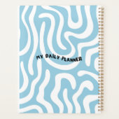 「私の毎日のプランナー」が抽象芸術波でカバー プランナー手帳 (裏面)