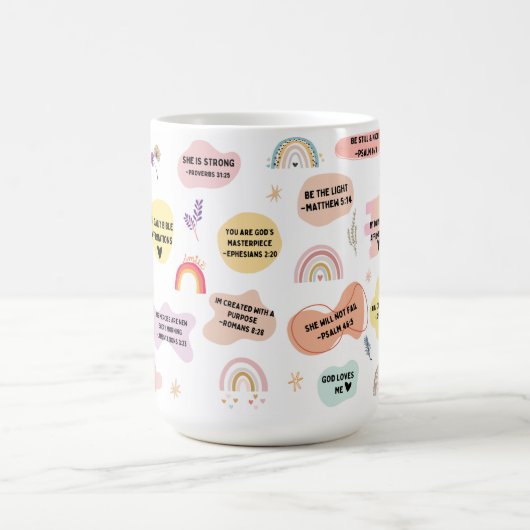 私の毎日の聖書はセラミックのマグカップを確認 コーヒーマグカップ (中央)