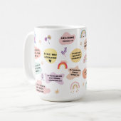 私の毎日の聖書肯定セラミックマグカップ コーヒーマグカップ (正面左)