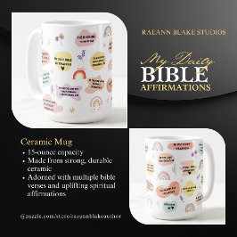 私の毎日の聖書肯定セラミックマグカップ コーヒーマグカップ