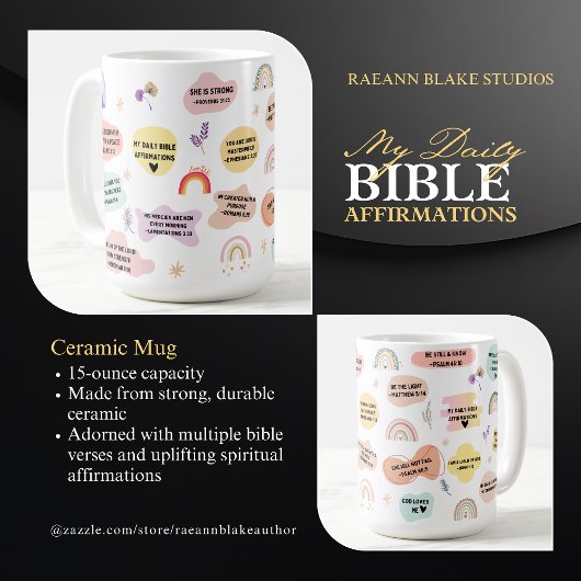 私の毎日の聖書肯定セラミックマグカップ コーヒーマグカップ
